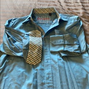 Robert Graham blue button down